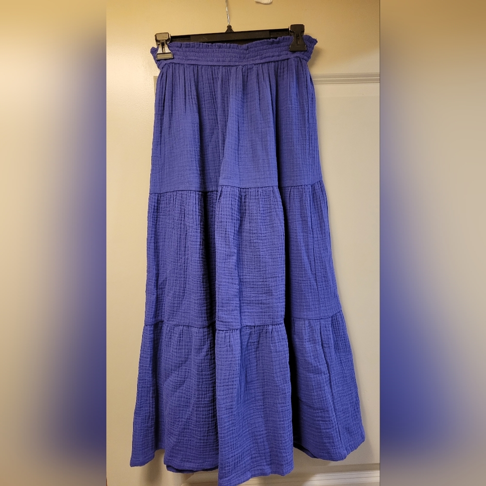 Marine Layer Corinne Maxi Skirt- navy